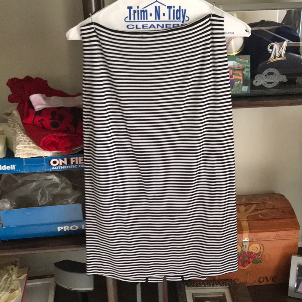 Banana Republic Black White Pencil Skirt